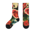 3D -Druck goldener Seide Happy Socken Custom Muster Frauen Crew Socken Sushi Teen Tube Socken Großhandel Großhandel Hersteller